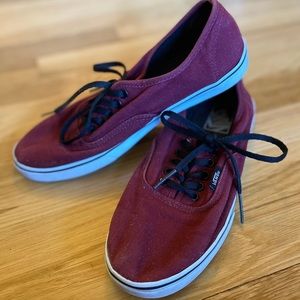 Burgundy Vans